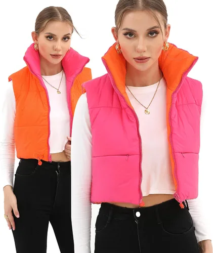 Miniatura 2 de Xeoxarel Chaleco acolchado corto con bolsillos para mujer (XS-XXL)