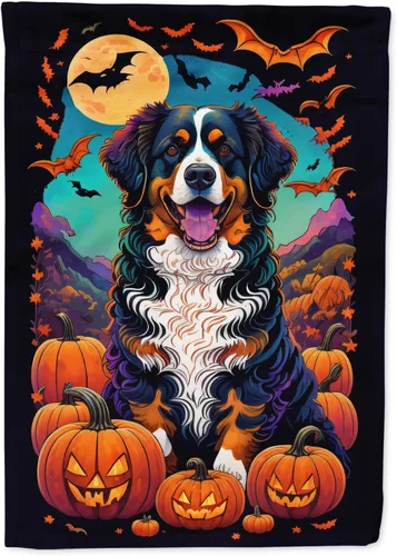 Miniatura 17 de Caroline's Treasures DAC1466GF - Bandera decorativa para jardín de Halloween de Affenpinscher Witchy para jardín, decoración para patio exterior