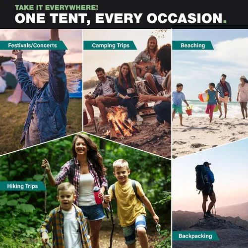 Miniatura 6 de KNOX Tienda de campaña desplegable para camping, tiendas instantáneas para camping, tienda de campaña fácil desplegable para 4 personas, tienda