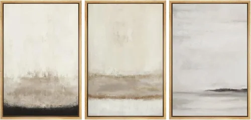 Miniatura 41 de SIGNFORD Impresión en Lienzo Enmarcado Conjunto de Arte de Pared Arte Abstracto Terroso en Tonos Marrón Profundo y Beige Arte Moderno Decorativo