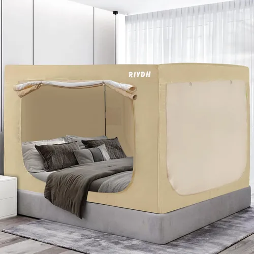 Miniatura 8 de RIYDH Tienda de Cama Twin XL Tienda de Dosel para Cama - Tienda de Ensueño Portátil para Niños y Adultos Tiendas de Dormir Interior 93%
