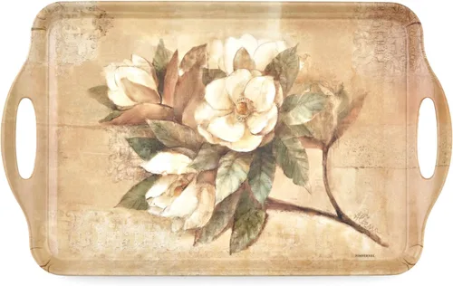 Miniatura 12 de Pimpernel Lilac Bloom Sandwich Tray – (15.1 x 6.5 pulgadas) Tablero rectangular de melamina con elegante diseño floral, accesorio de mesa decorativo