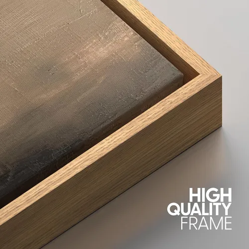 Miniatura 5 de SIGNFORD Impresión en Lienzo Enmarcado Conjunto de Arte de Pared Arte Abstracto Terroso en Tonos Marrón Profundo y Beige Arte Moderno Decorativo