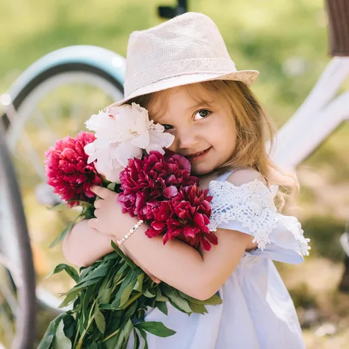 Miniatura 8 de ASKRAIN Pulsera de perlas rosas y blancas de cumpleaños para niñas