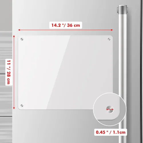 Miniatura 2 de Kamehame Pizarra de borrado en seco para refrigerador, pizarra magnética de borrado en seco para refrigerador, tablero de notas acrílico