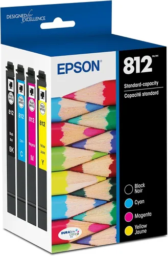 Miniatura 6 de Epson 812 DURABrite Ultra Tinta de Capacidad Estándar Negro y Cartucho de Color (T812120-BCS) Funciona con Workforce Pro
