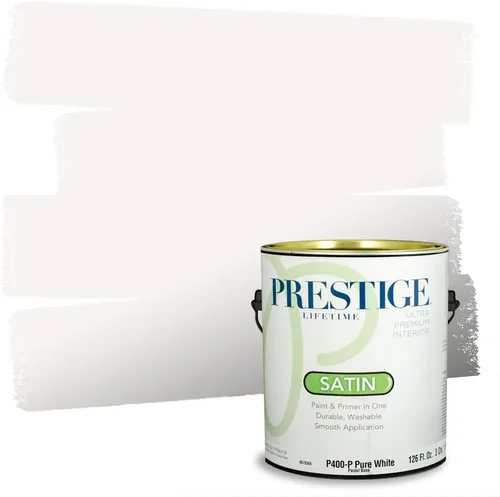 Miniatura 89 de Prestige Paints - Pintura exterior e imprimación en uno, 1 galón, plano, E500-P-A011GP