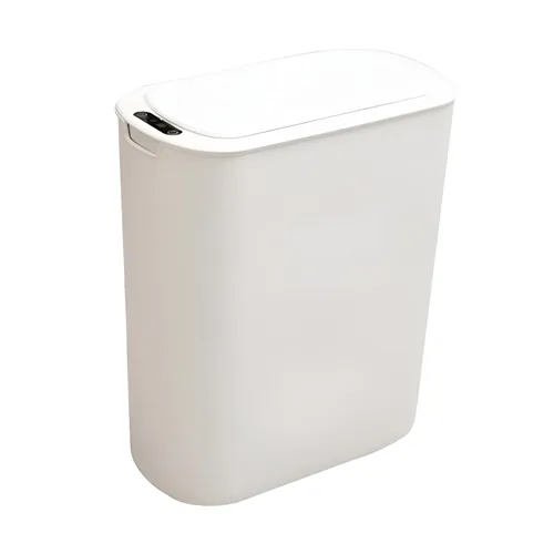 Basurero automático para baño, sin contacto, con sensor de movimiento, con tapa de sellado, 5.28 galones, impermeable, de plástico, delgado, para