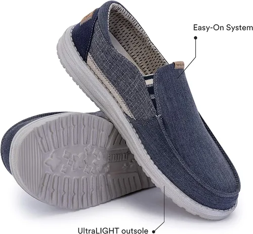 Miniatura 4 de Hey Dude Thad - Mocasines para hombre en varios colores, cómodos y ligeros