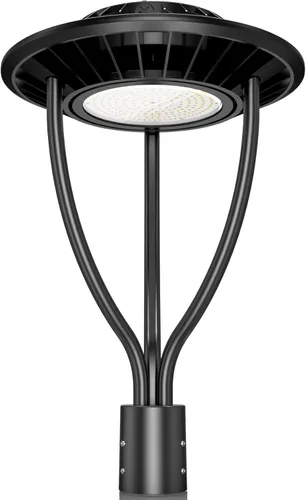 Miniatura 36 de Luz LED para poste superior, certificación ETL, 80 W, 64 W, 48 W, ajustable, 3 CCT, luces de poste para exteriores ajustables con fotocélula IP65
