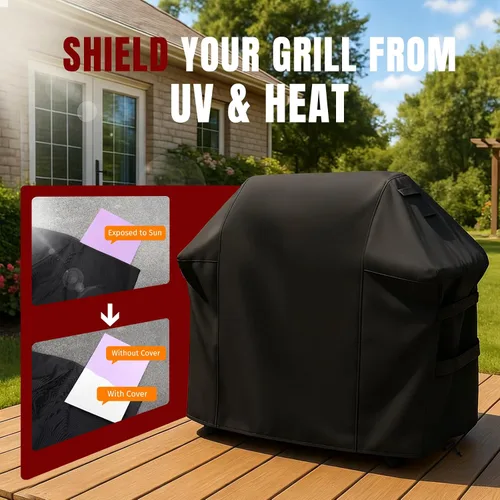 Miniatura 5 de SHINESTAR Funda para parrilla al aire libre, se adapta a Weber Spirit 200 y Spirit II 200 parrilla de gas 600D Oxford resistente a prueba de agua