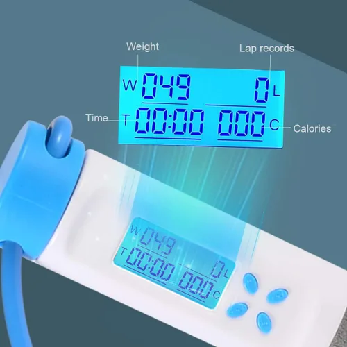 Miniatura 3 de Cuerda de saltar, cuerda de salto de entrenamiento con mango digital con contador de calorías para entrenamiento de fitness, cuerda de salto