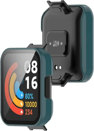 Miniatura 4 de Paquete de 2 fundas protectoras de pantalla compatibles con Redmi Watch 2 Lite, accesorios de policarbonato de vidrio templado, resistente a