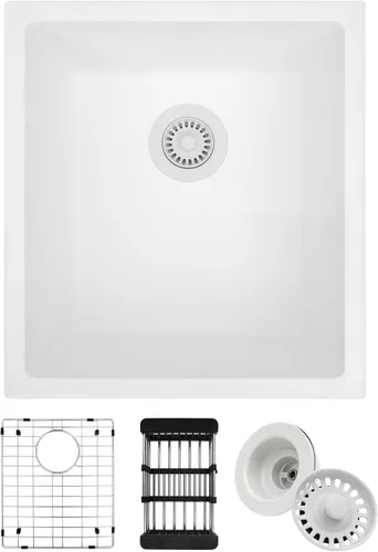 Miniatura 12 de Fregadero de cocina dorado de 30 pulgadas, fregadero de cocina de acero inoxidable SUS304 de montaje inferior, fregadero de cocina grande y profundo