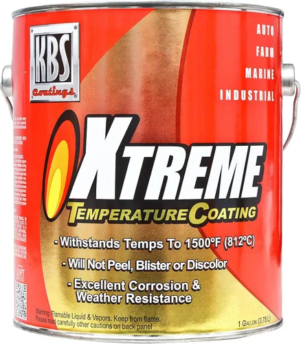 Miniatura 23 de KBS Coatings - Recubrimiento de temperatura Xtreme, color negro azabache , Acero inoxidable