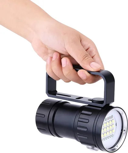 Miniatura 5 de Luz de buceo, linterna de buceo 18000 lúmenes IPX8 impermeable buceo antorcha buceo luces de buceo 1,640.4 ft subacuática LED linterna sumergible