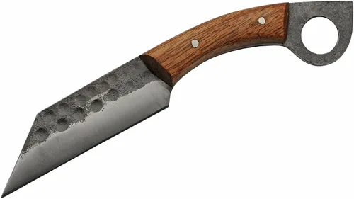 Miniatura 2 de Szco Supplies 9.5 "cuchillo de caza de hoja de seax con mango de madera de espiga completa con funda, marrón (HS-4442)