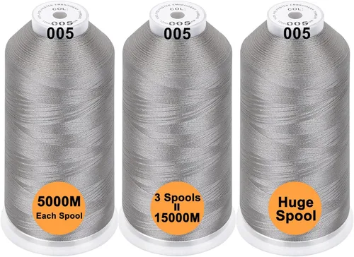 Miniatura 13 de New brothreads - 40 opciones - Varios paquetes de colores surtidos de hilo de poliéster para máquina de bordar, carrete grande de 5000 m para todas