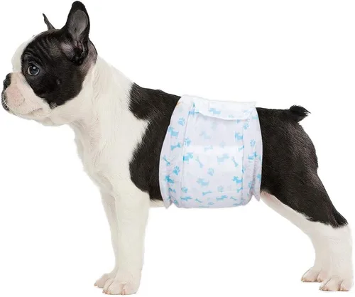 Pañales absorbentes para perros machos, bandas para el vientre con protección contra fugas, micción excitable, incontinencia o marca masculina,