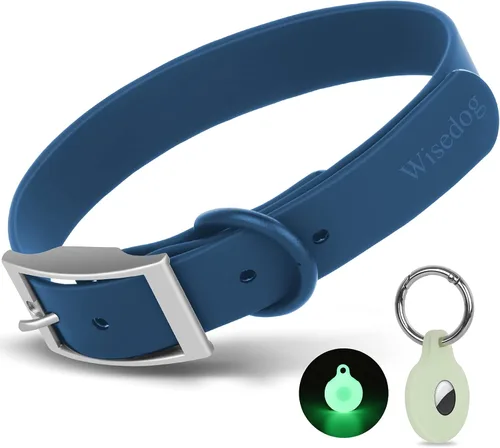 Miniatura 15 de Wisedog Collar de perro impermeable: ajuste múltiple de 7 a 23.6 pulgadas, correa recubierta de goma suave, fácil de limpiar, para perros pequeños