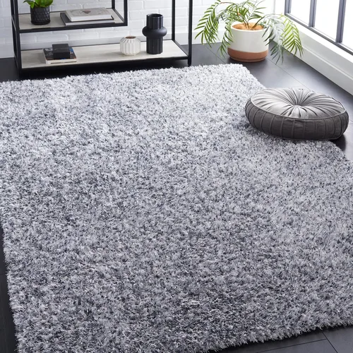 Miniatura 14 de SAFAVIEH Malibu Shag Collection - Alfombra decorativa, 3 x 5 pies, carbón, hecha a mano, sólida, 1.4 pulgadas de grosor, ideal para zonas de alto