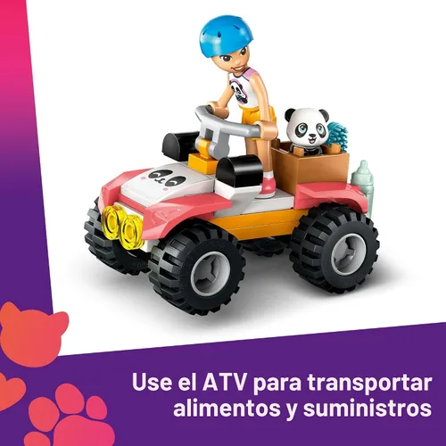 Miniatura 3 de LEGO Friends Santuario de Pandas Cuidado de Animales Juego de Construcción y Pretensión para Niñas y Niños - Juego Interactivo de Narración