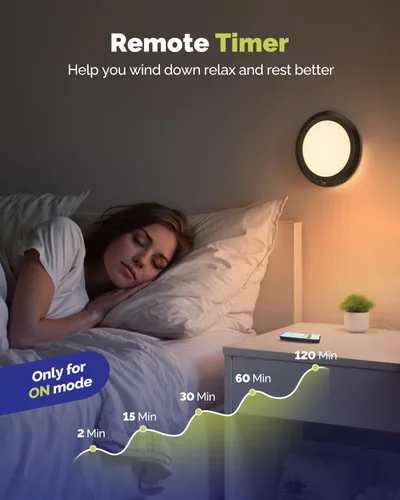 Miniatura 8 de Luz de techo recargable de 10,000mAh con control remoto, luces de ducha inalámbricas impermeables 3000K/4000K/6000K, luz alimentada por batería