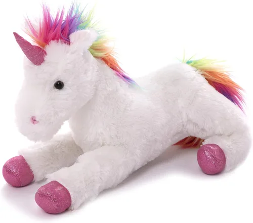 Plushland Peluche esponjoso de unicornio arcoíris de 14 pulgadas – Suave regalo mágico para autismo déficit de atención hiperactiva, regalo de Nuevo
