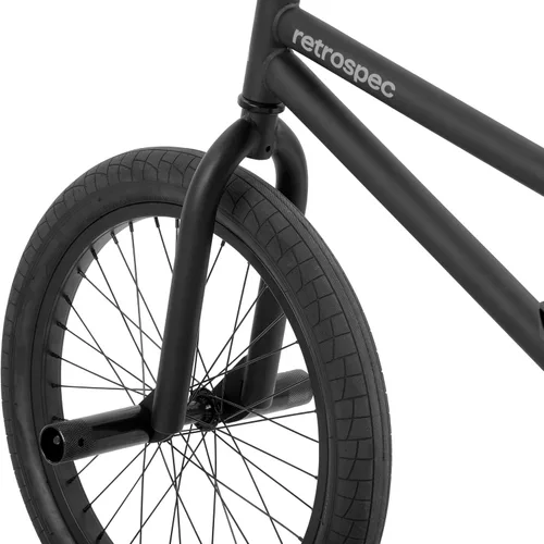 Miniatura 7 de Retrospec Sesh - Bicicleta BMX para niños de 20 pulgadas, estilo libre, para niños y niñas, con clavijas de eje extraíbles, freno en U, dirección