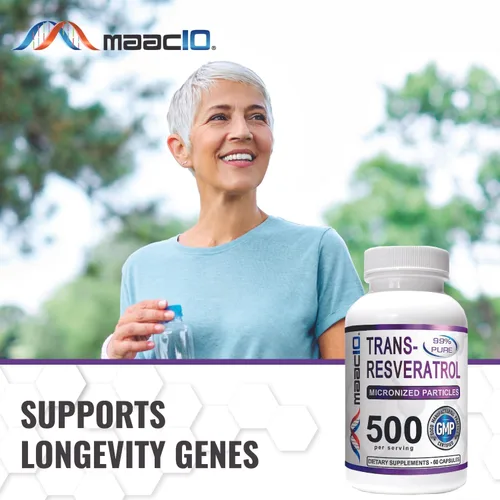 Miniatura 7 de MAAC10 - Trans Resveratrol 500 mg paquete de 3