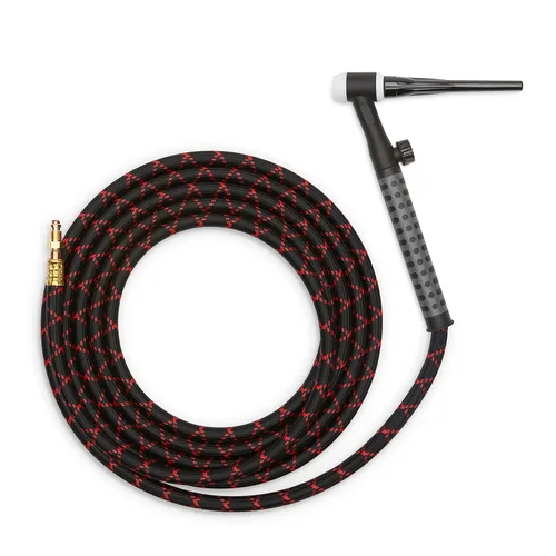 Miniatura 3 de Lincoln Electric Caliber Serie 17 - Antorcha TIG para soldadura TIG refrigerada por aire, cabezal de antorcha flexible, 12.5 pies, cable de 1