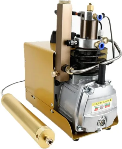 Compresor de aire PCP eléctrico de alta presión 4500Psi, bomba de buceo de 110V 30MPa, bomba de agua refrigerada por agua con tubería de agua, para