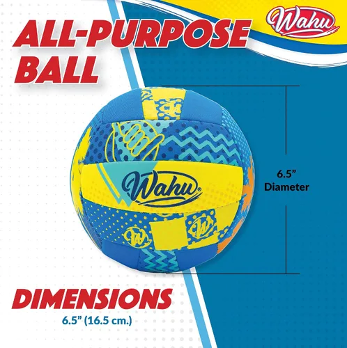 Miniatura 6 de Wahu 100% Waterproof All-Purpose Pool Ball for Beach Volleyball, Soccer, and More, 6.5" Round Water Ball for Beach and Pool Sports