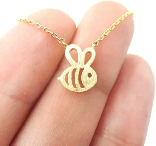 Miniatura 3 de TPS 2023 - Collar de abejas, con forma de bonito dije de insecto, collar largo para mujeres y niñas