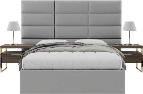 Miniatura 94 de Vänt - Paneles tapizados de cabecera para montar en la pared, diseño Isabelle, 60 x 23 pulgadas, configuración de 4 paneles individuales, Cuero