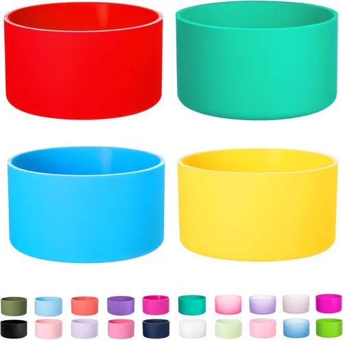 Miniatura 11 de LONPARRY Paquete de 4 fundas para botas Stanley Tumbler 40 30 oz Protector de fondo para Stanley Cup Quencher H2.0 Funda de silicona Stanley IceFlow