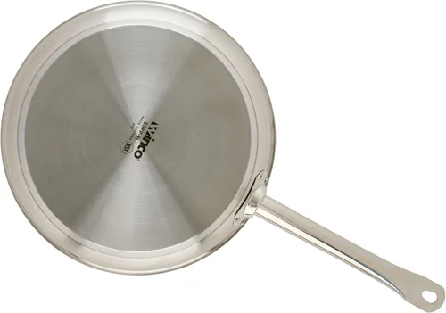 Miniatura 5 de Winco - Sartén de acero inoxidable de grado comercial, acabado natural, 11 pulgadas