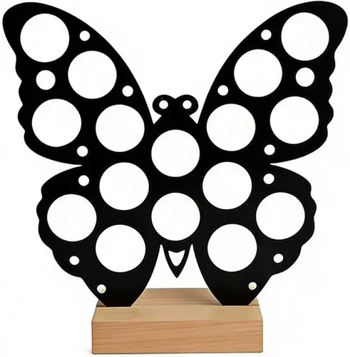 Soporte para tazas K en forma de mariposa, organizador de almacenamiento de cápsulas de café para 16 cápsulas, accesorios clásicos de barra de café
