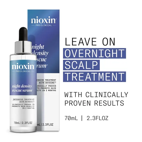 Miniatura 2 de Nioxin Night Density Rescue Serum Suero para engrosar el cabello durante la noche Protege contra la rotura del cabello Tratamiento intensivo