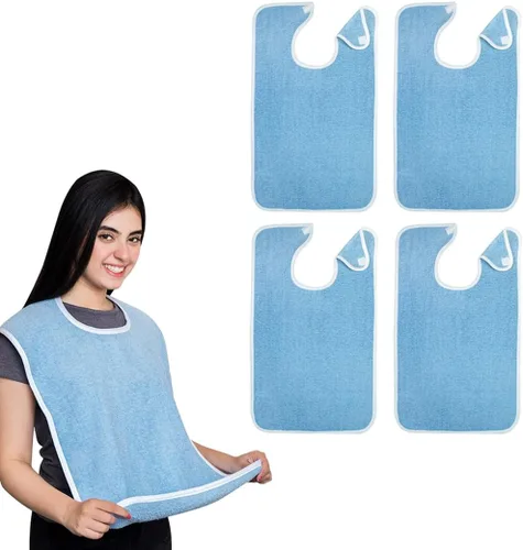 Miniatura 26 de Avalon Towels Adult Bibs for Women 100% Cotton Bib for Adults for Eating - Terry Cloth Adult Bibs for Men Clothing Protectors