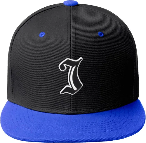 Miniatura 1315 de Daxton Gorra clásica con visera de billete plano con letras del alfabeto inglés antiguo de la A a la Z