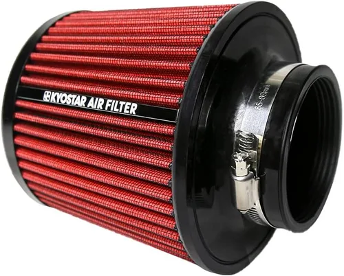 Miniatura 67 de KYOSTAR Filtro de aire universal de alto flujo de 3" (76 mm), entrada de aire frío de cono reutilizable, alto rendimiento, lavable, kit de aire seco