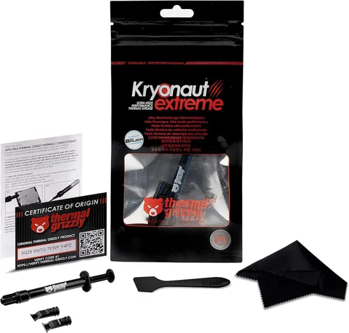 Thermal Grizzly Kryonaut Extreme - Pasta térmica de CPU de alto rendimiento para enfriar todos los procesadores, tarjetas gráficas, disipadores de