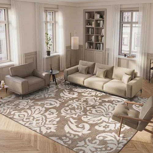 Safavieh Tapete Colección Florida afelpada SG460-1311 Tapete afelpado de pasillo, Polipropileno Beige / Crema
