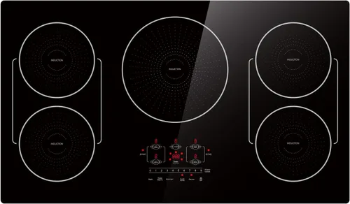 Miniatura 9 de Cocina de inducción de 24 pulgadas de 4 quemadores, encimera plana de vidrio eléctrico con Bridge-SYNC, 3 modos preestablecidos de refuerzo