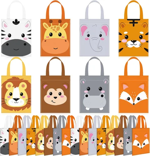 Miniatura 15 de Photect 32 bolsas de regalo para fiesta nocturna de cine, salas de cine no tejidas para golosinas, bolsas de regalo para espectáculos de cine, baby