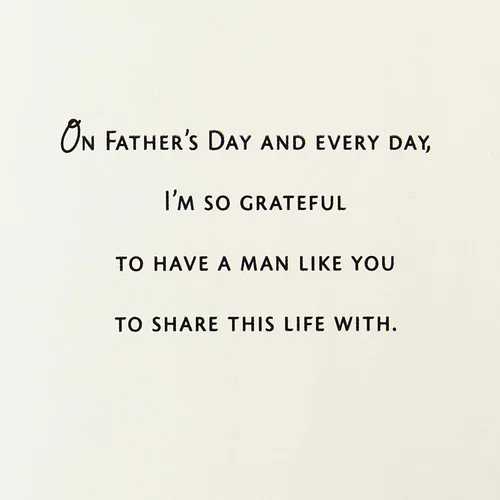 Miniatura 4 de Hallmark - Tarjeta del Día del Padre para el esposo (Grateful for A Man Like You - Agradecido por un hombre como tú)