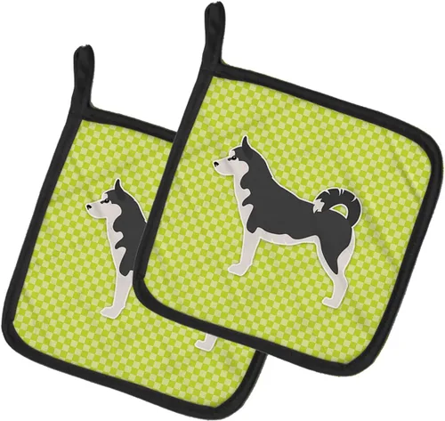 Caroline's Treasures BB3880PTHD - Juego de soportes para ollas de cocina resistentes al calor, almohadillas calientes para horno, para hornear,