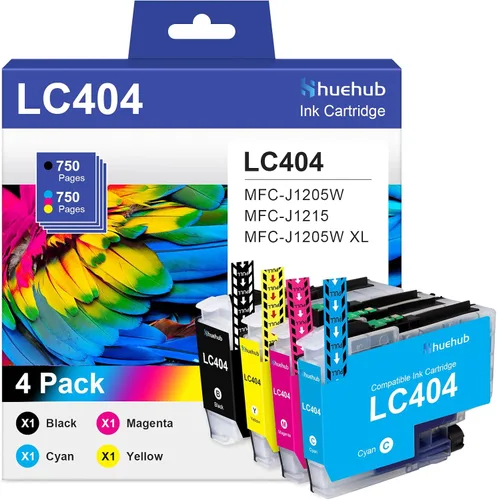 LC404XL LC404 - Cartuchos de tinta de repuesto para Brother LC404 LC 404 XL LC404BK LC404C LC404M LC404Y cartuchos de tinta para impresora