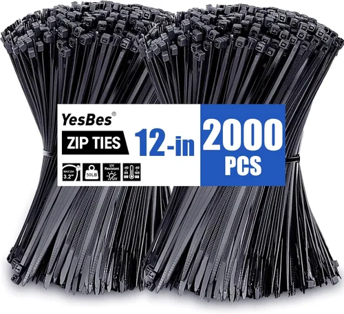 Miniatura 8 de 5000 bridas de 4 pulgadas, bridas pequeñas con resistencia a la tracción de 18 libras, bridas negras para uso en interiores y exteriores, bridas